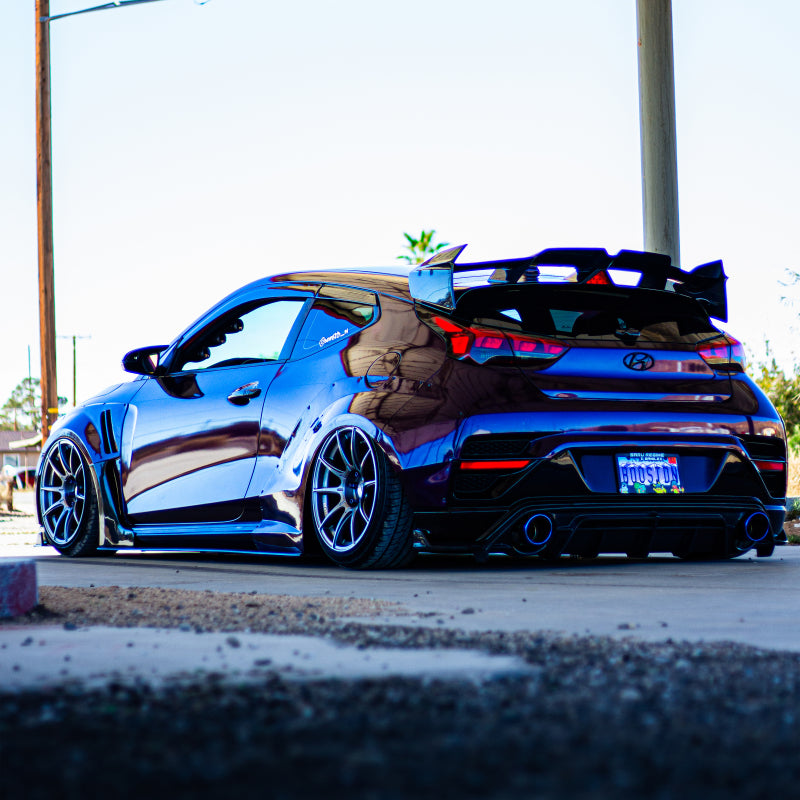 Injen 19-22 Hyundai Veloster N L4 2.0L Turbo Performance SS Axle Back Exhaust System - Burnt Ti Tips-thumbmail-5