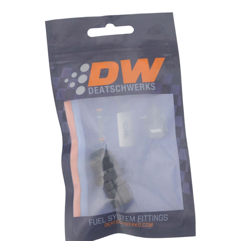 DeatschWerks 8AN Male Flare to Toyota Module Quick Connect - Anodized Matte Black-thumbmail-2