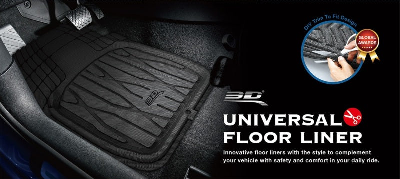 3D MAXpider 777-1 Universal Kagu Black Mat 4pcs (Size: L Front L 28in x W 21in Rear L 20in x 21in)-thumbmail-4