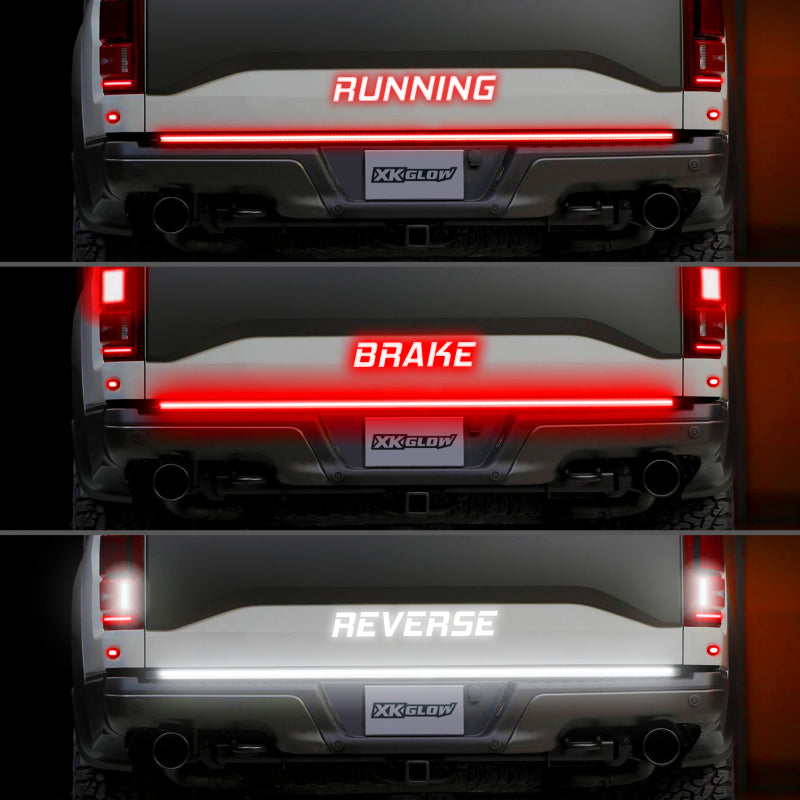 XK Glow Jeep & Truck Running Board Light w/ Turn Signal 2x48in White + Amber-thumbmail-2