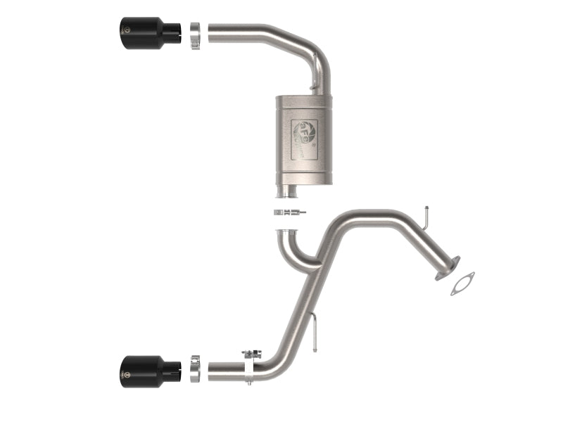 aFe Takeda Hyundai Elantra N 22-23 L4-2.0L (t) 3in SS Axle-Back Exhaust System w/ Black Tips-thumbmail-6
