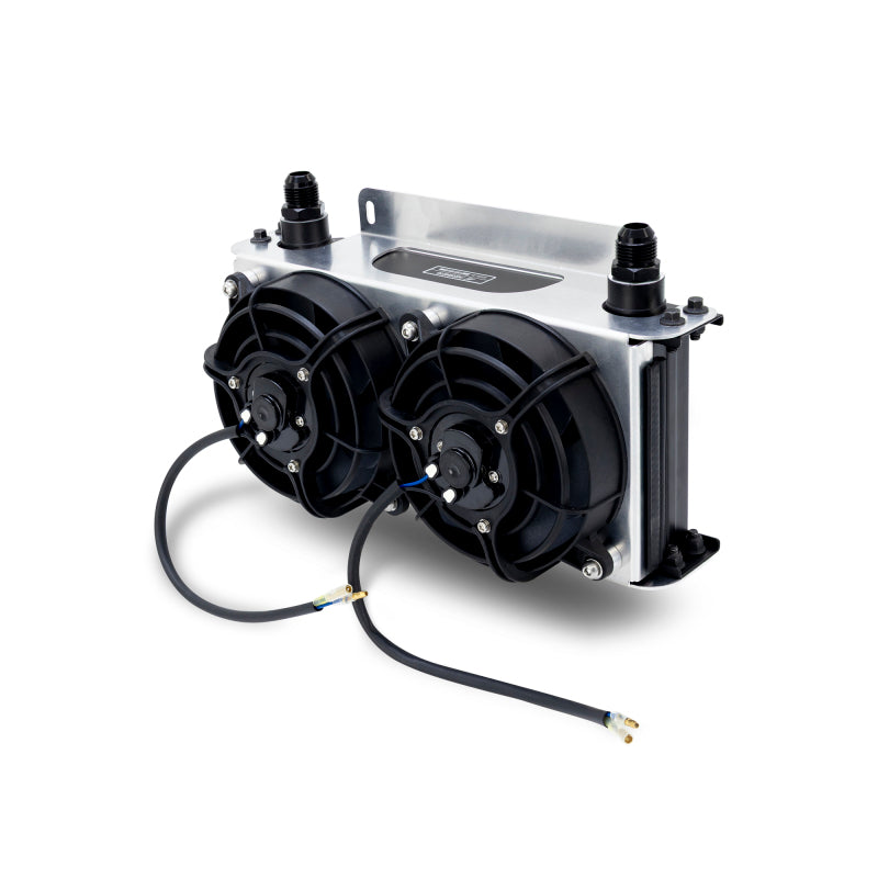 Mishimoto Universal Oil Cooler Kit - 19 Row Cooler and 2x5in Fans-thumbmail-2