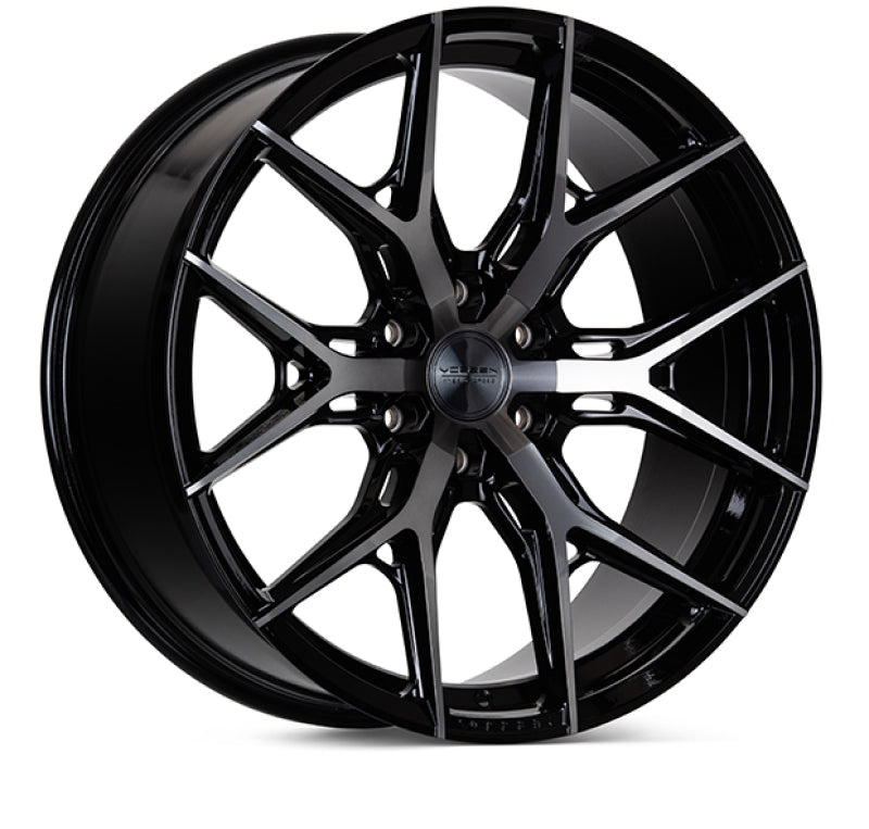 Vossen HF6-4 22x12 / 6x139.7 / ET-44 / Ultra Deep Face / 106.1 - Tinted Gloss Black-thumbmail-1