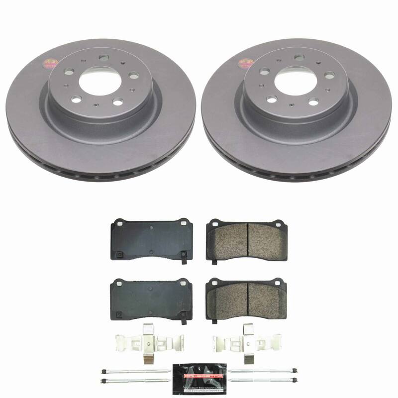 Power Stop 17-21 Tesla 3 Front Z23 Coated Brake Kit-thumbmail-1
