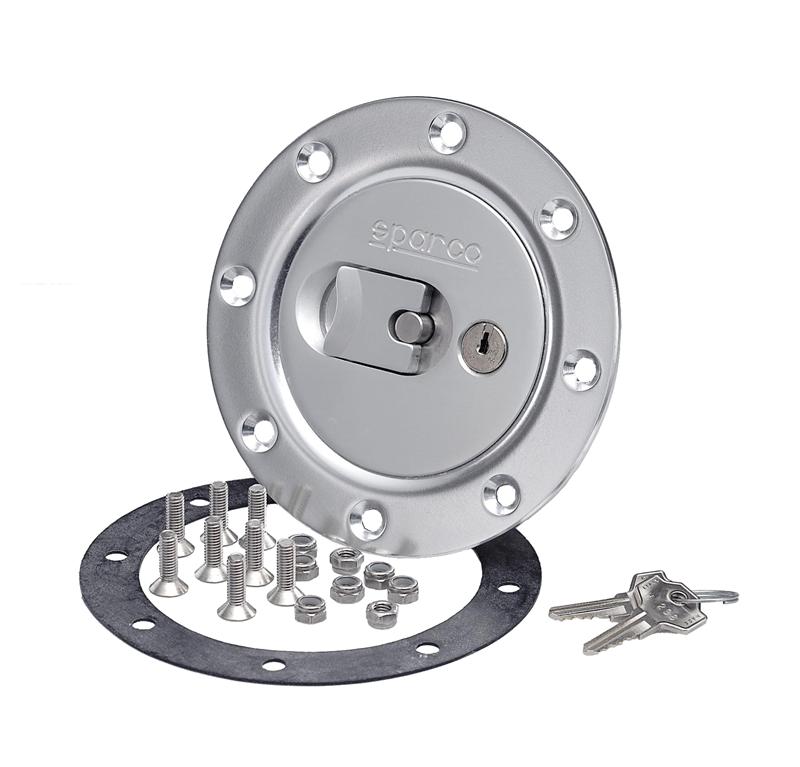 Sparco Fuel Cap Locking Brushed Alum-thumbmail-2
