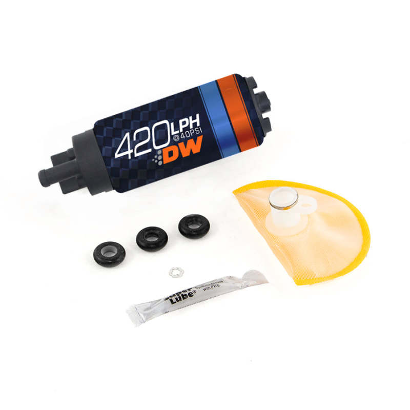 Deatschwerks DW420 Series 420lph In-Tank Fuel Pump w/ Install Kit For G35 03-08 350Z 03-08-thumbmail-1