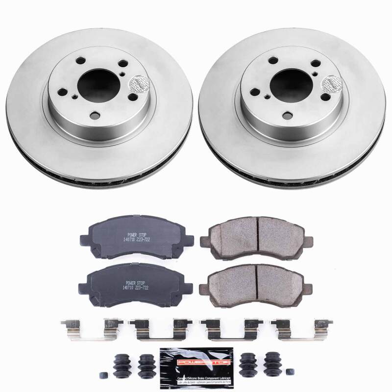 Power Stop 97-01 Subaru Impreza Front Z23 Coated Brake Kit-thumbmail-1