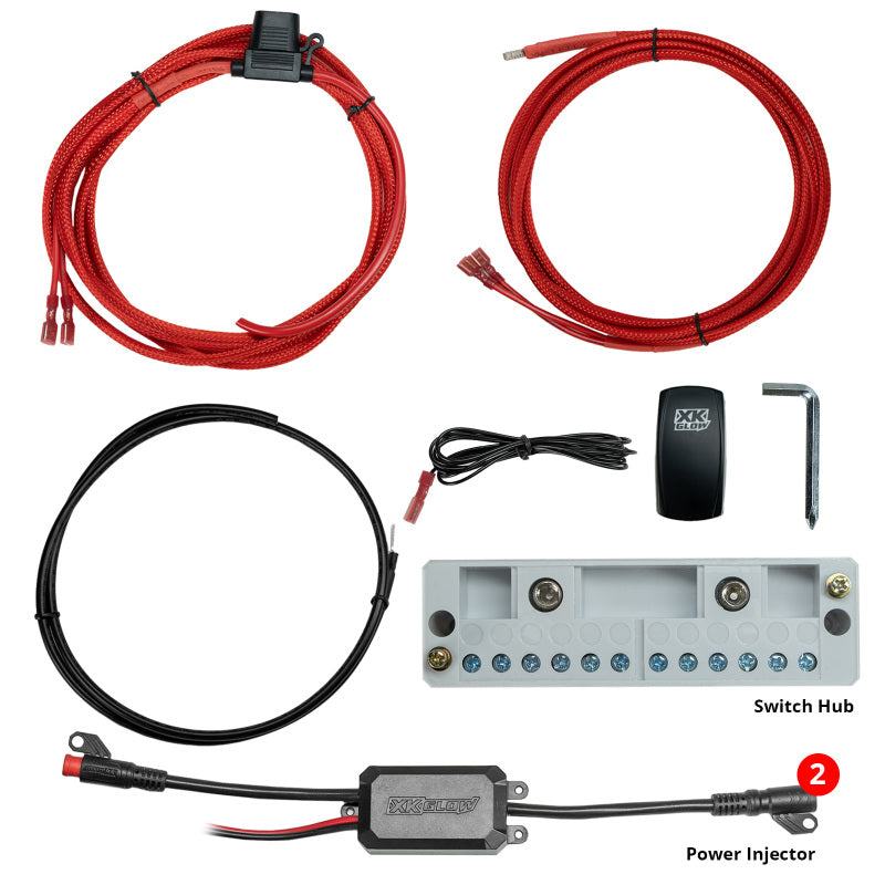 XK Glow XKmax 2x30in FIber Optic Light Strip Kit-thumbmail-2