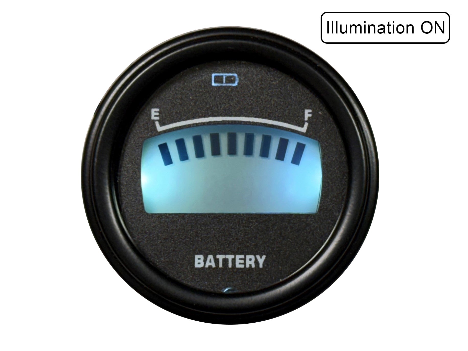 Golf Cart Battery Meter-state of Charge Meter 48 Volt 2-1/16" Lithium / LifePo4 Digital Bar Graph 48v-thumbmail-2