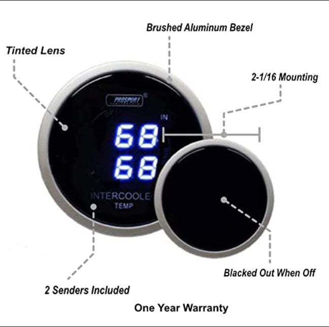 2-1/16" Digital Dual Intercooler air temperature gauge-thumbmail-2
