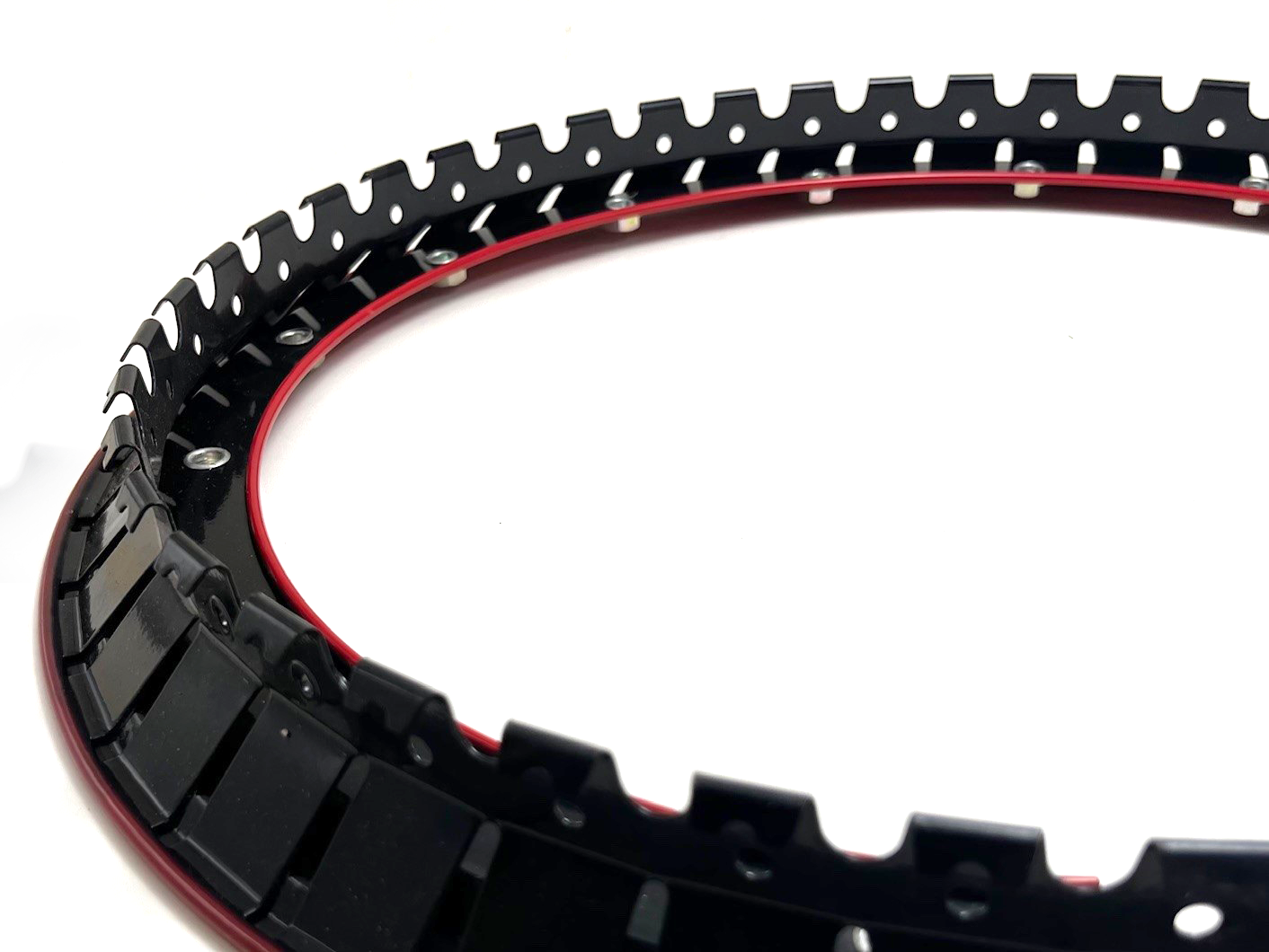 Simulated Bead Lock Hubcap Rings - 15" Red-thumbmail-4
