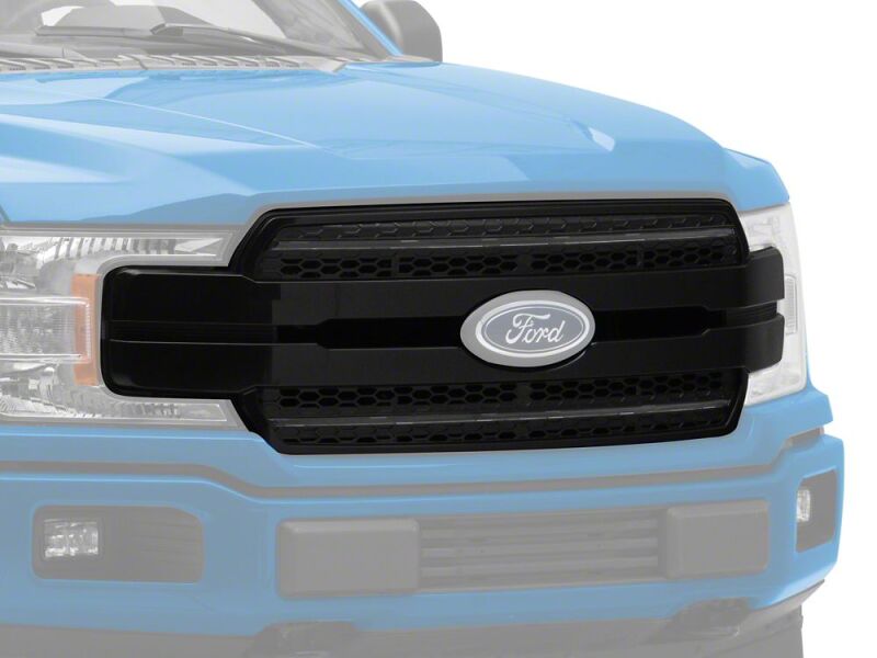 Raxiom 18-20 Ford F-150 CXR Series LED Upper Replacement Grille with White DRL- Black-thumbmail-1