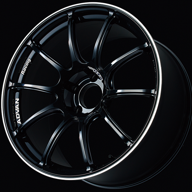 Advan RZII 17x8.5 / +49 Offset / 5-114.3 / 73mm Bore / Racing Gloss Black & Ring-thumbmail-1