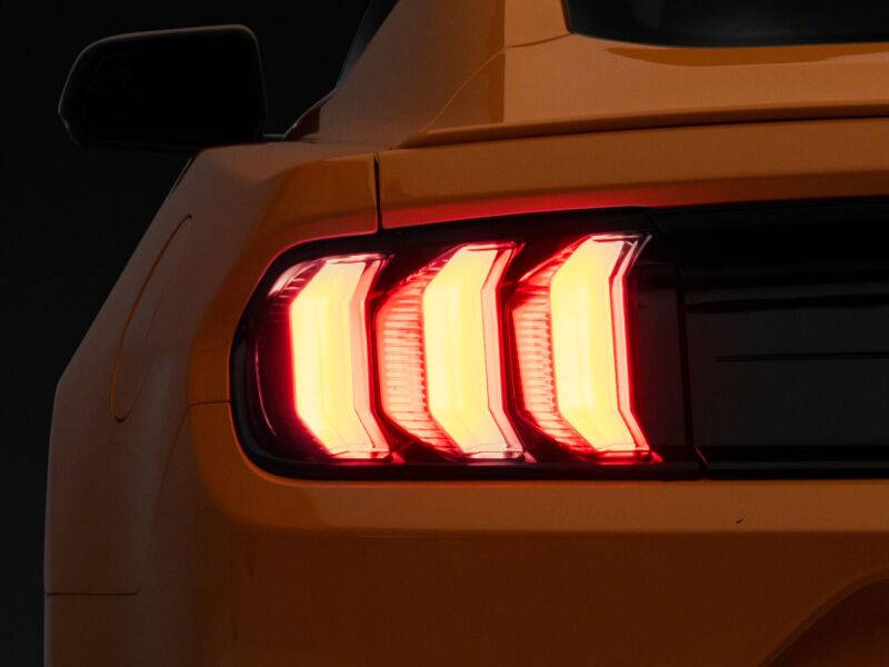 Raxiom 15-23 Ford Mustang Euro Style LED Tail Lights- Gloss Black Housing- Red Lens-thumbmail-4
