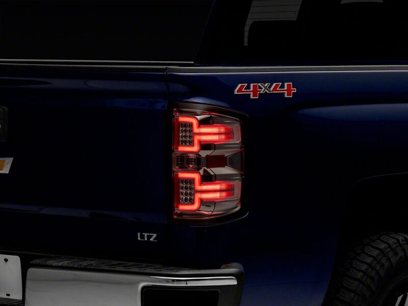 Raxiom 14-18 Chevrolet Silverado 1500 LED Tail Lights/Seq Turn Signals- Chrome- Clear Lens-thumbmail-1