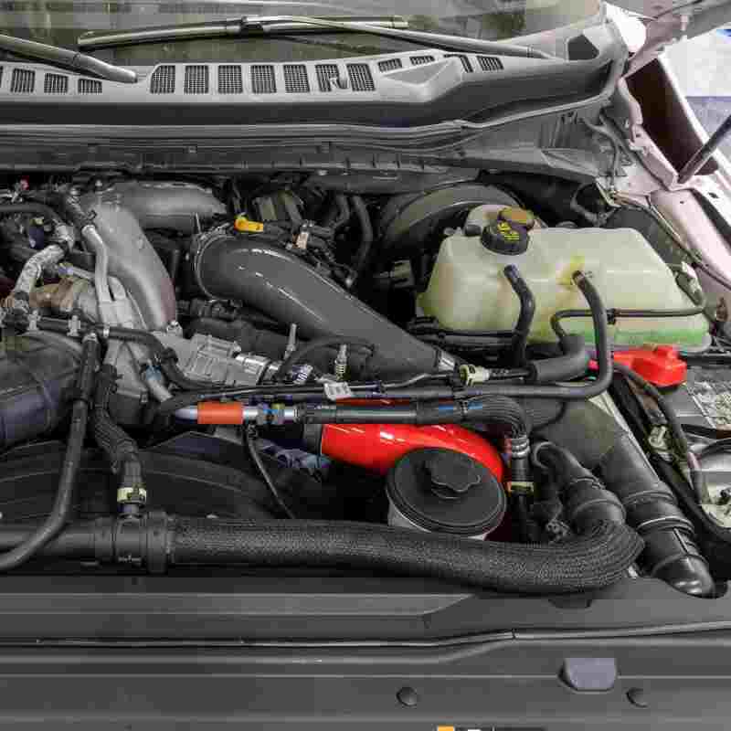 Banks Power 17-26 Ford Super Duty 6.7L Cool Side Boost Tube - Red-thumbmail-2