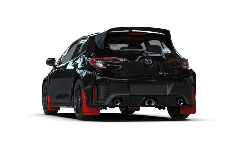 Rally Armor 2023 Toyota GR Corolla Red UR Mud Flap w/ White Logo-thumbmail-3