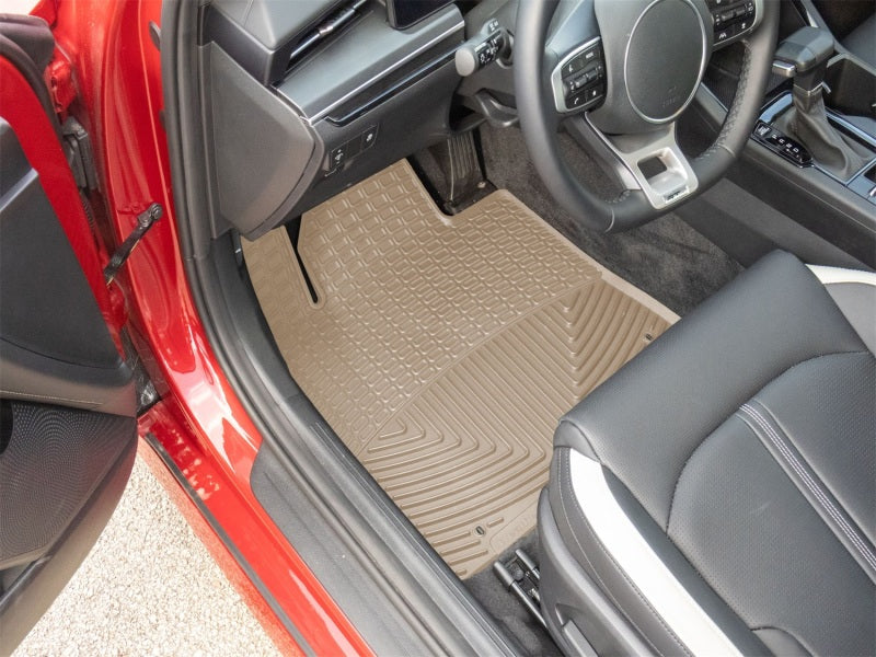 WeatherTech 20-26 Hyundai Sonata 1st Row Front All-Weather Floor Mats - Tan-thumbmail-2