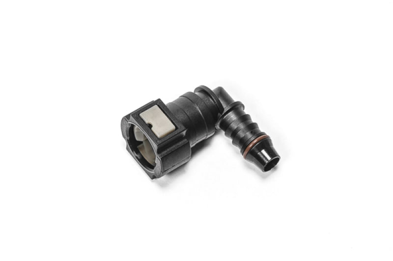 Radium Engineering 3/8in SAE Female to 90 degree 3/8in Barb Fitting-thumbmail-1