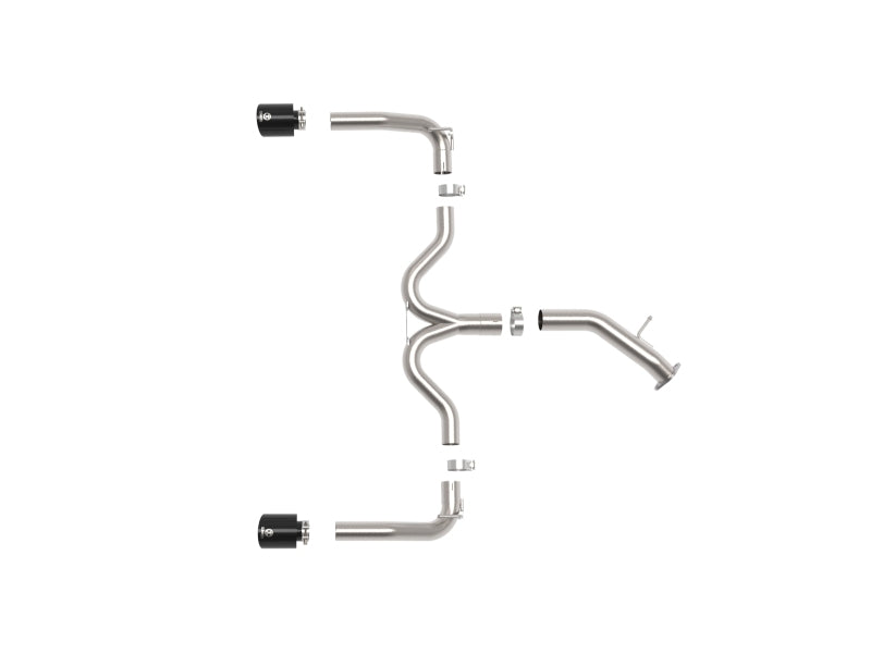 aFe 20-21 Kia Forte GT 1.6L 3in-2.5in 304 Stainless Steel Axle-Back Exhaust w/ Black Tips-thumbmail-5