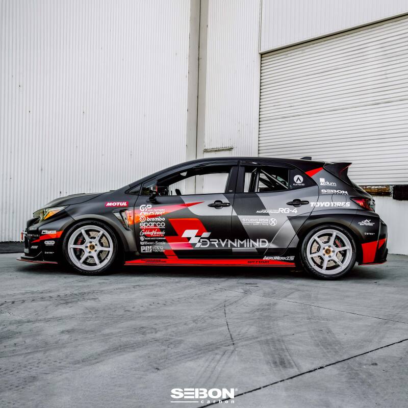 Seibon 2023+ Toyota GR Corolla MB-Style Carbon Fiber Side Skirts-thumbmail-2
