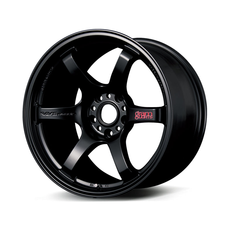 Gram Lights 57DR 18x9.5 +12 5-114.3 Semi Gloss Black Wheel-thumbmail-1