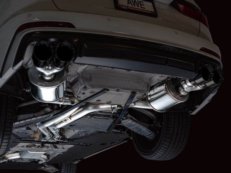 AWE Tuning 19-23 Audi C8 S6/S7 2.9T V6 AWD Touring Edition Exhaust - Diamond Black Tips-thumbmail-3