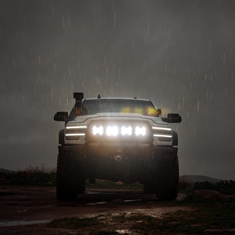 KC HiLiTES SlimLite 8in. LED Light Shield SAE Driving (Shield Only) - Clear-thumbmail-3