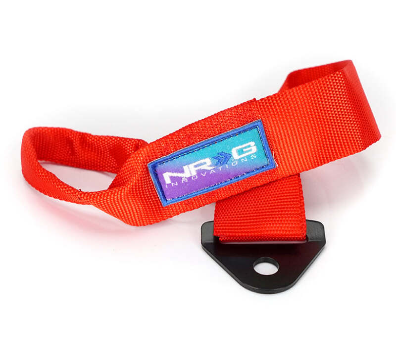 NRG Universal Tow Strap 24in Adjustable - Red-thumbmail-1