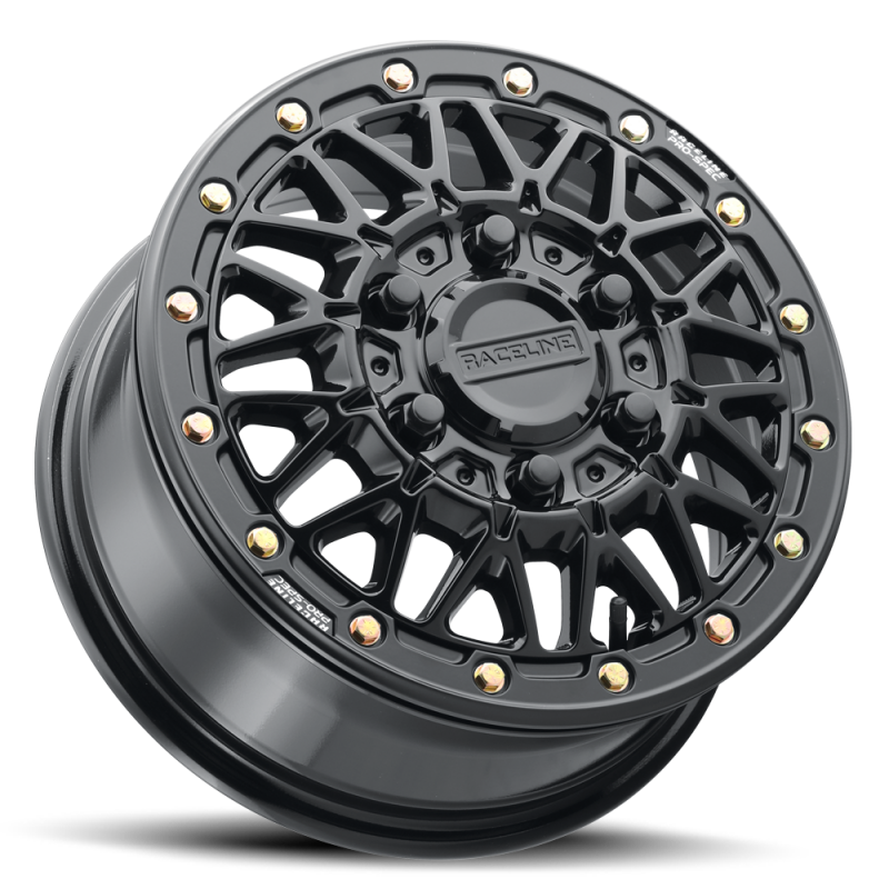 Raceline A15 Omega 15x6in / 6x139.7 BP / 74mm Offset / 78.1mm Bore - Gloss Black-thumbmail-3