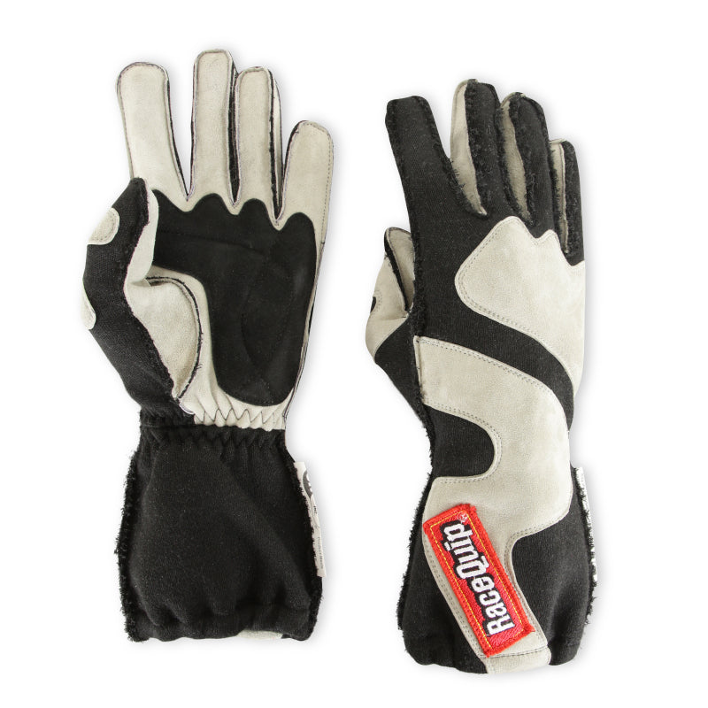 RaceQuip SFI-5 Gray/Black 2XL Outseam w/ Closure Glove-thumbmail-2