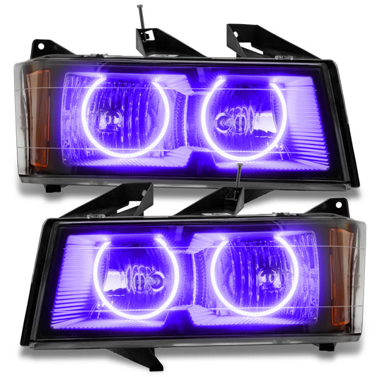 Oracle Lighting 04-12 Chevrolet Colorado Pre-Assembled LED Halo Headlights -UV/Purple