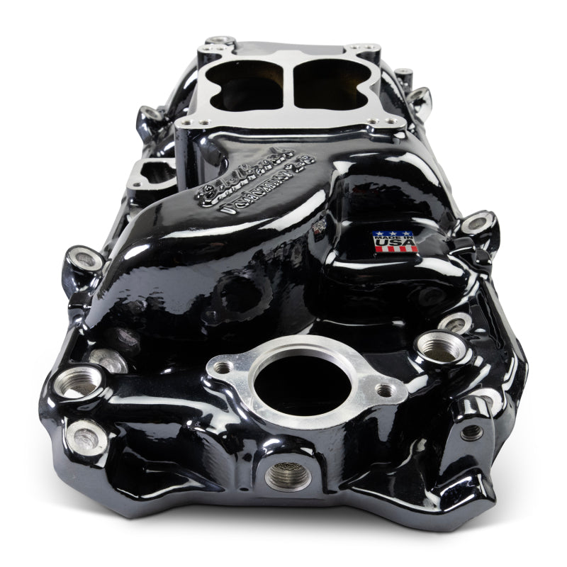 Edelbrock 65-90 BB Chevy Oval Port Heads Performer 2-O Manifold - Black Plasma-thumbmail-3