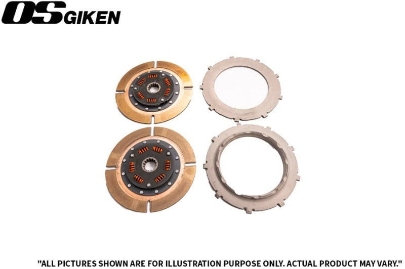 OS Giken Mitsubishi CZ4A Evo X/Overhaul A TR Series Twin Plate Clutch Kit-thumbmail-1