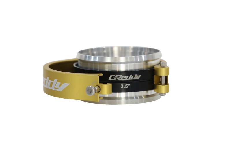 GReddy 3.5 Inch Gold Anodized Aluminum Boost Tube Clamp Set-thumbmail-4