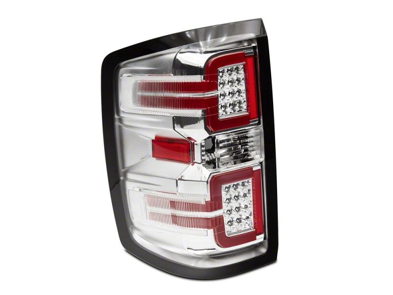 Raxiom 14-18 Chevrolet Silverado 1500 LED Tail Lights/Seq Turn Signals- Chrome- Clear Lens-thumbmail-4