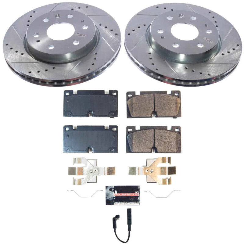 Power Stop 23-24 Chevrolet Colorado Front Z23 Evolution Brake Kit-thumbmail-1