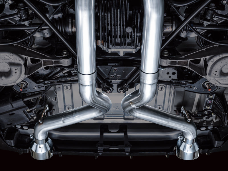AWE 2023 Nissan Z RZ34 RWD Track Edition Catback Exhaust System w/ Chrome Silver Tips-thumbmail-3