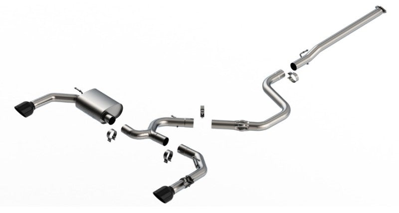 Borla 22-23 Hyundai Elantra N 2.0L 4 CYL. Turbo AT/MT ATAK Catback Exhaust Black Chrome-thumbmail-2