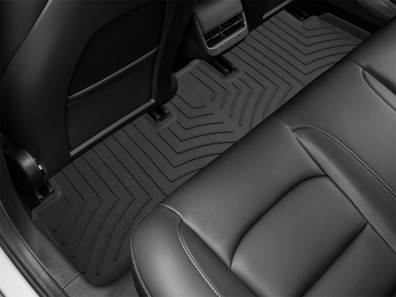 WeatherTech 17-23 Tesla Model 3 2nd row Rear FloorLiner HP - Black-thumbmail-4