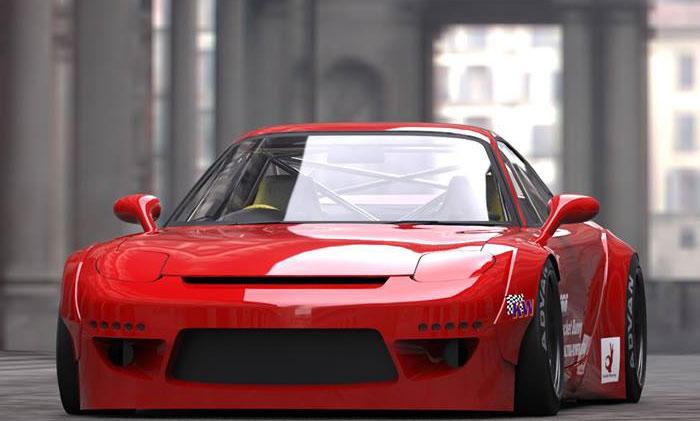 GReddy 93-96 Mazda RX-7 Rocket Bunny Full FD3S Rear Diffuser Kit Ver. 2 FRP Only-thumbmail-2