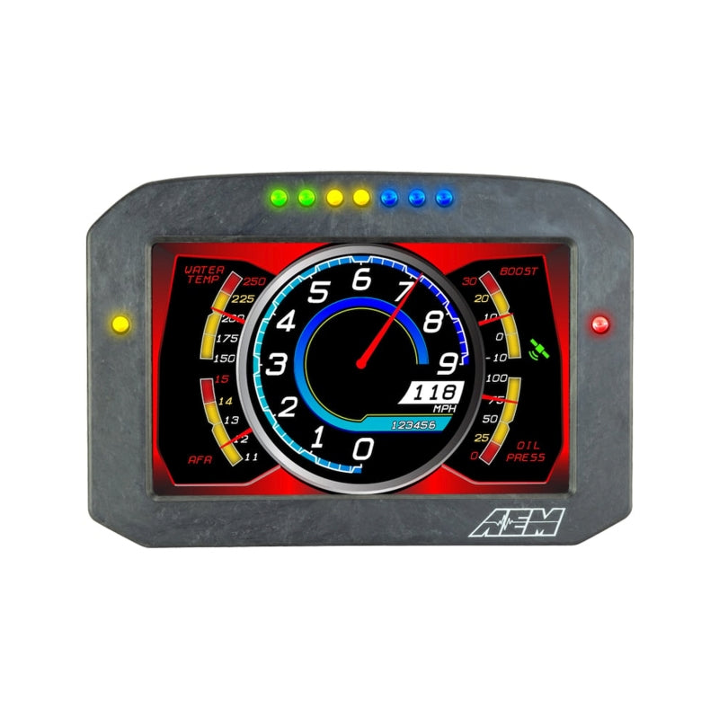 AEM CD-7LG Carbon Logging Flush Digital Dash Display w/ Internal 20Hz GPS & Antenna-thumbmail-2