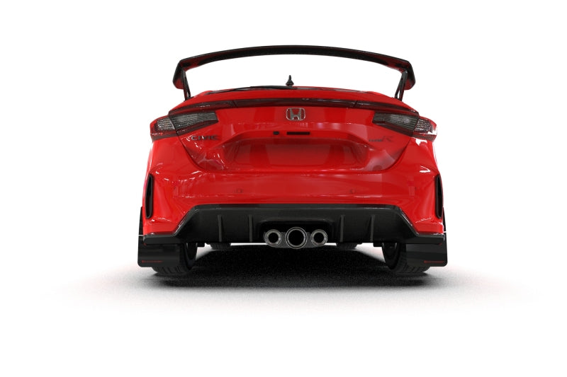 Rally Armor 2023+ Honda Civic Type R Black Mud Flap White Logo-thumbmail-2