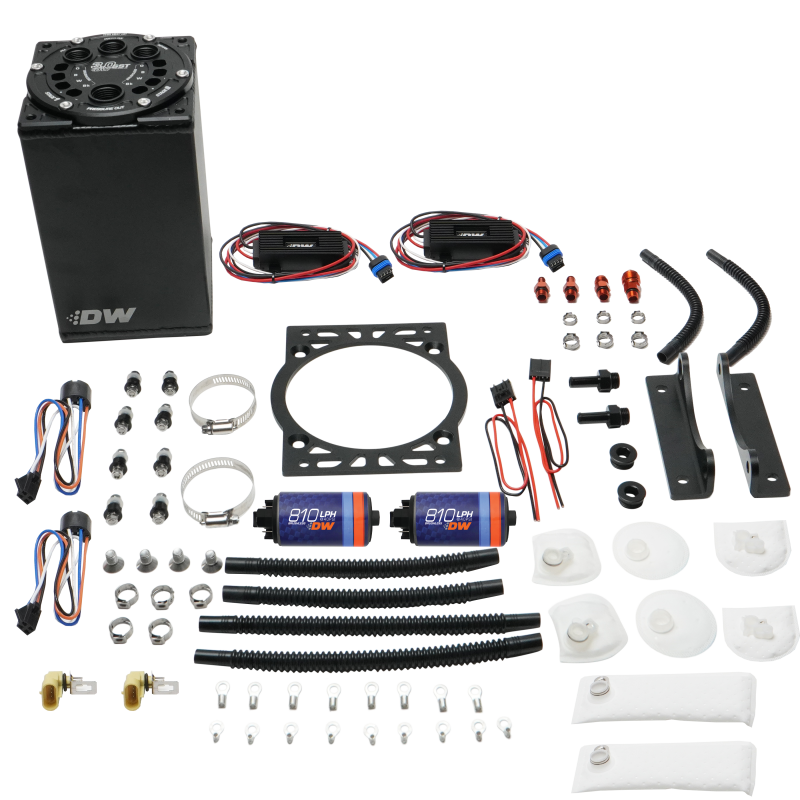 DeatschWerks 3.0L Staged Surge Tank w/ DW810 Fuel Pumps-thumbmail-2