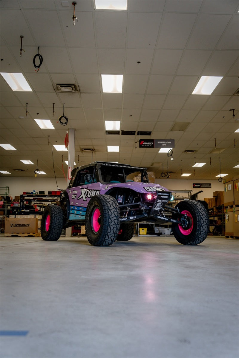 Rigid Industries x SHREDDY 360-Series 6in Lights w/Wt Bcklght (2) + 6 Covers (2 Pink/2 Teal/2 Blk)-thumbmail-4
