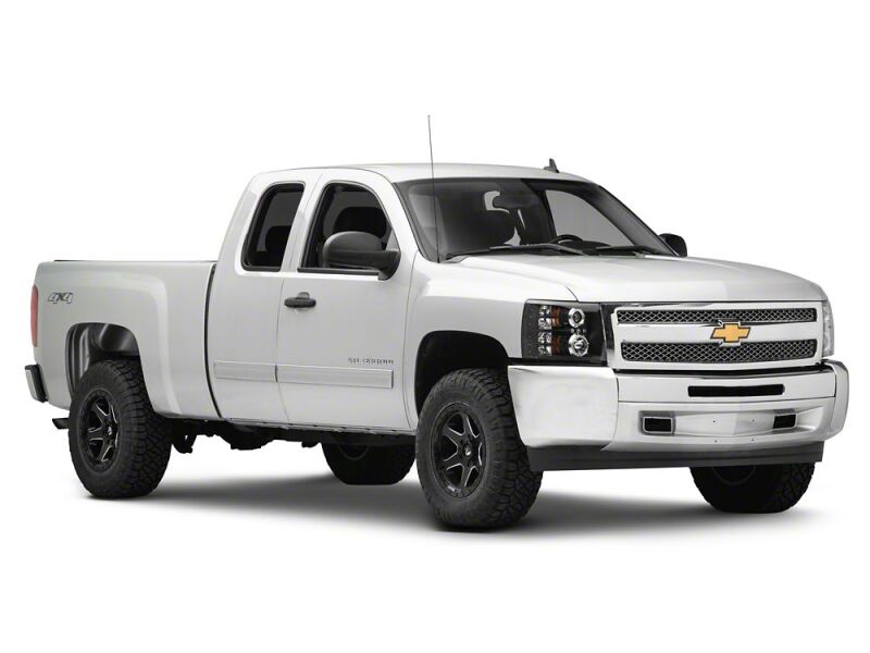 Raxiom 07-13 Chevrolet Silverado 1500 LED Halo Projector Headlights- Black Housing- Clear Lens-thumbmail-3