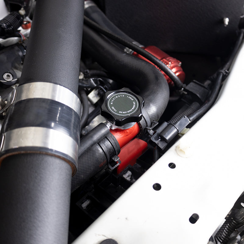 Mishimoto 08-15 Mitsubishi Lancer Evo X Coolant Fill Inlet - Black-thumbmail-4