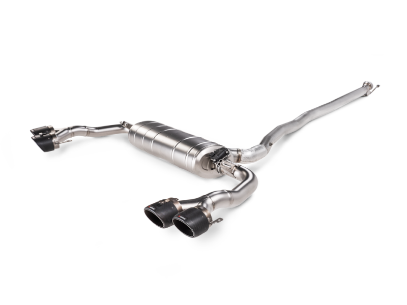 Akrapovic 2024+ Mercedes-AMG CLA 45 / CLA 45 S (C118/x118) Evo Line Cat Back (Titanium) w/ CF Tips-thumbmail-1