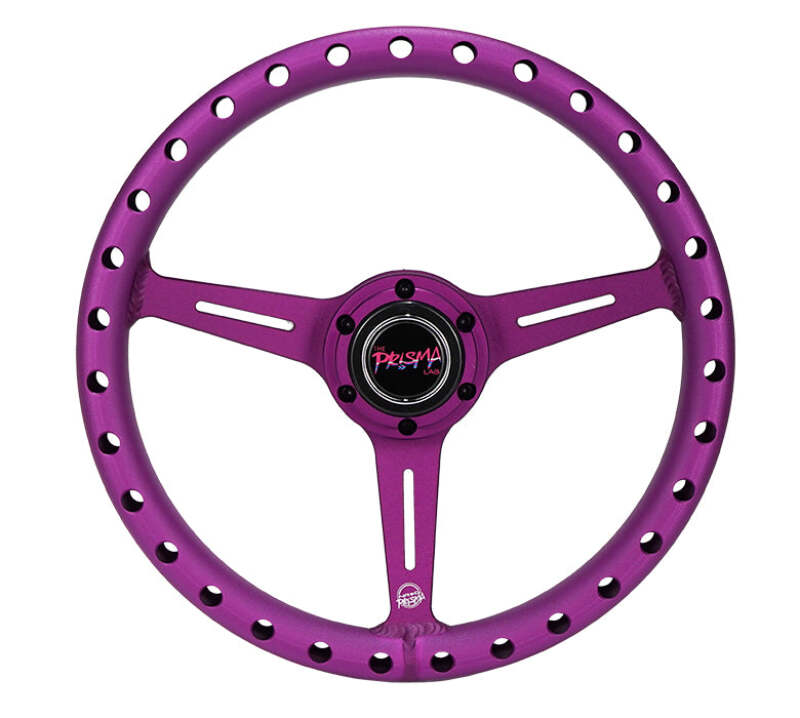 NRG Aluminum Steering Wheel 330mm - Extra Light - Ergonomic Grip - Anadized Purple