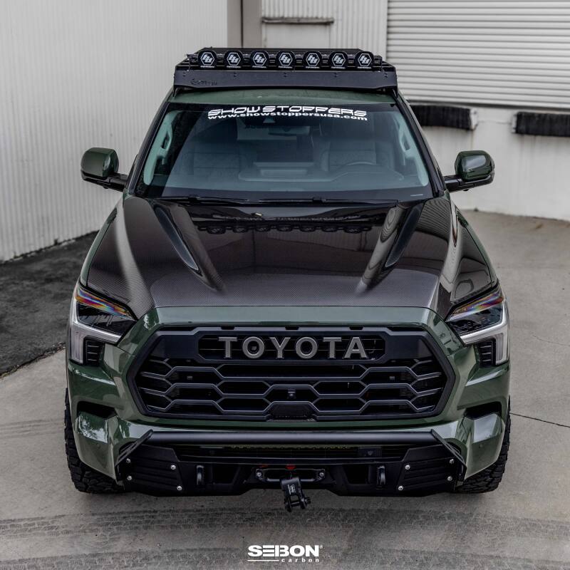 Seibon 22-23 Toyota Tundra OE Style Carbon Fiber Hood-thumbmail-4